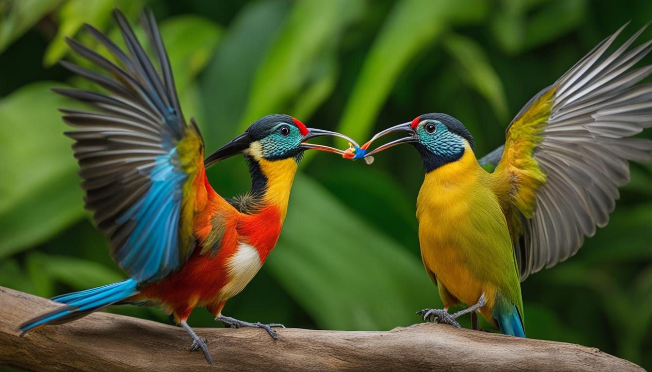Bird courtship rituals