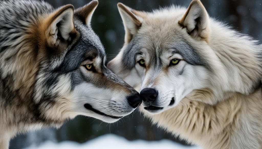 Courtship and Mating in Wolves