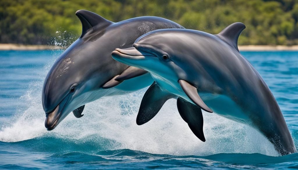 Dolphin courtship behavior