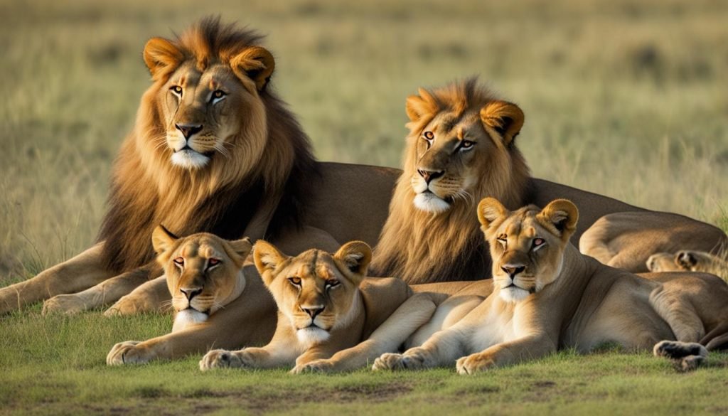 Lion breeding and pregnancy