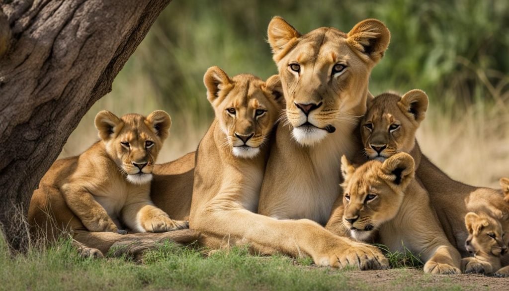 Lion cub development