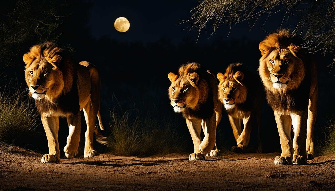 What Do Lions Do During the Night?