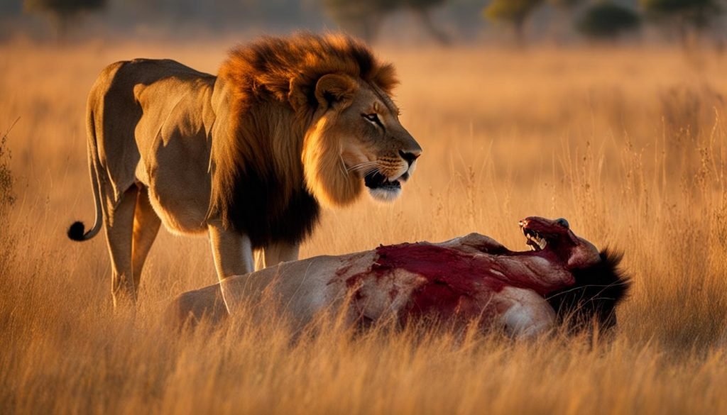 lion hunting behavior