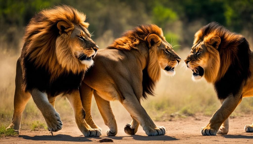 lion self-defense mechanisms