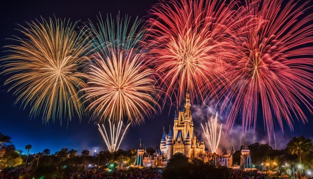 holiday fireworks in Orlando