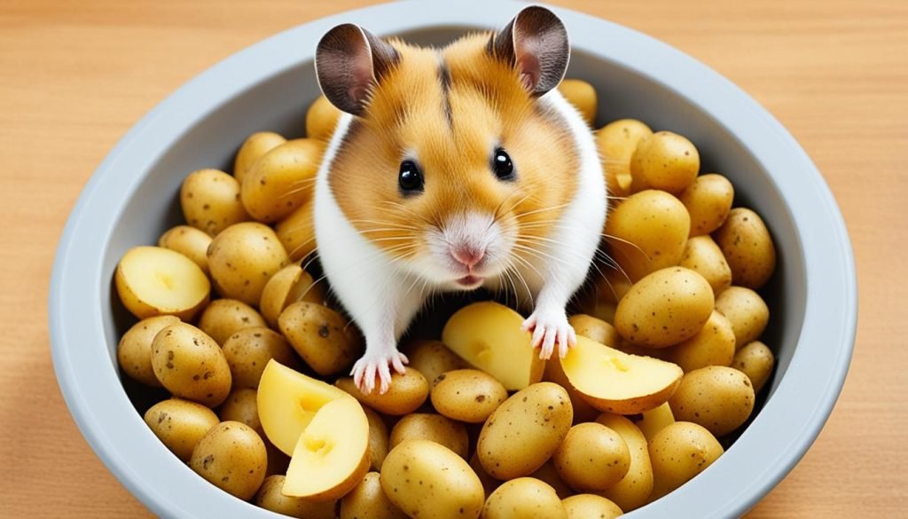 portion size of potatoes for hamsters