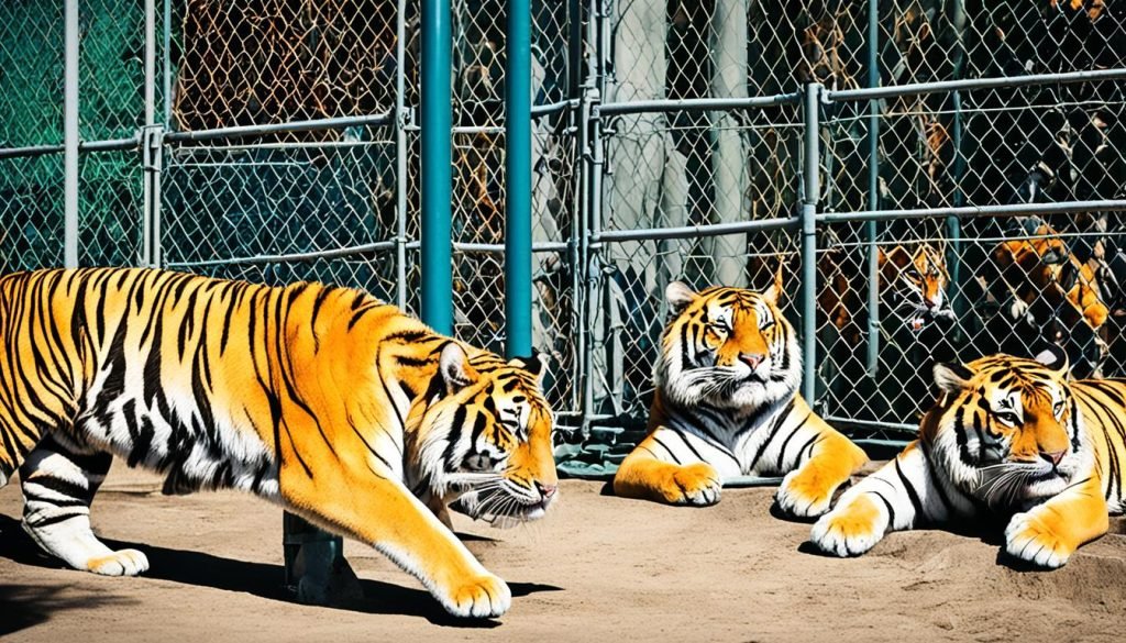 Circus tigers
