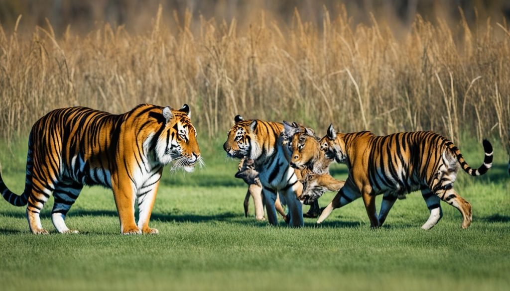 Male vs Female Tiger Interaction with Other Species