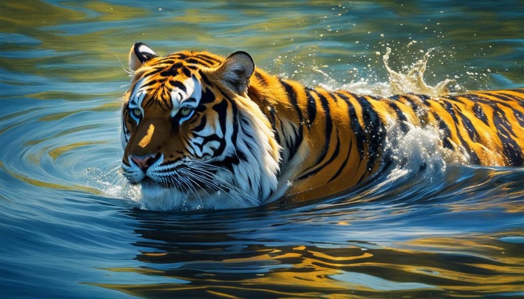 do tigers like water