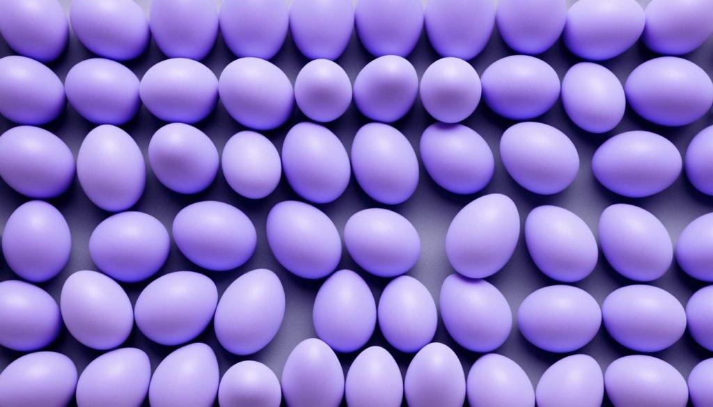 lavender eggs