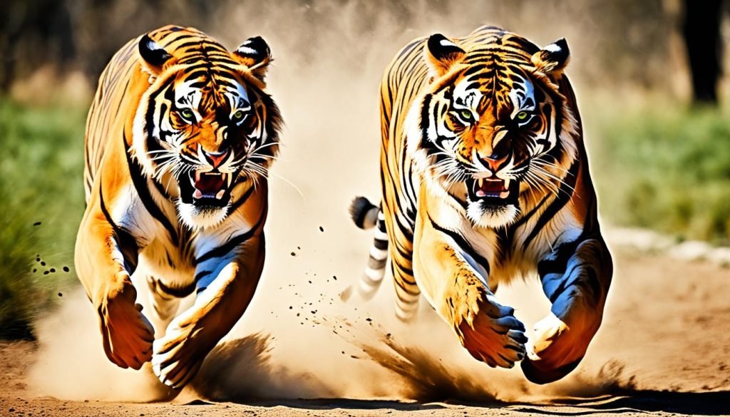 tiger vs lion speed