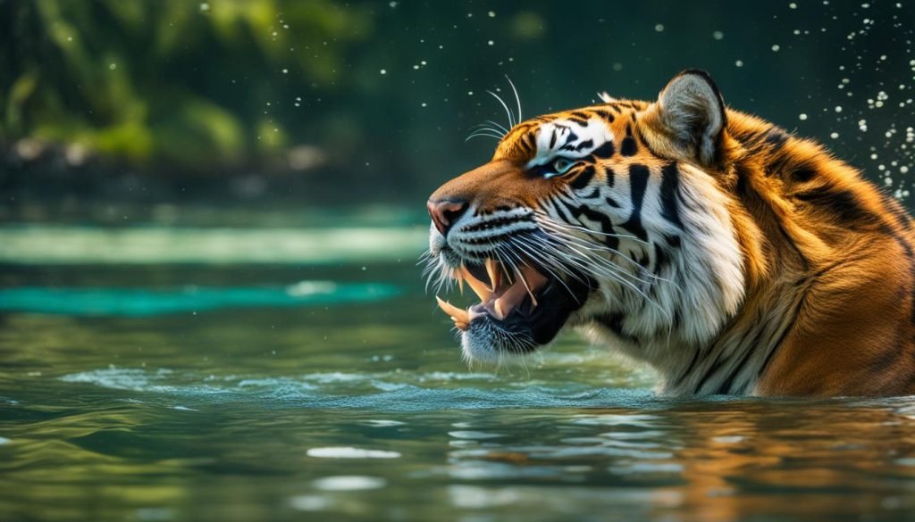 tigers swimming abilities