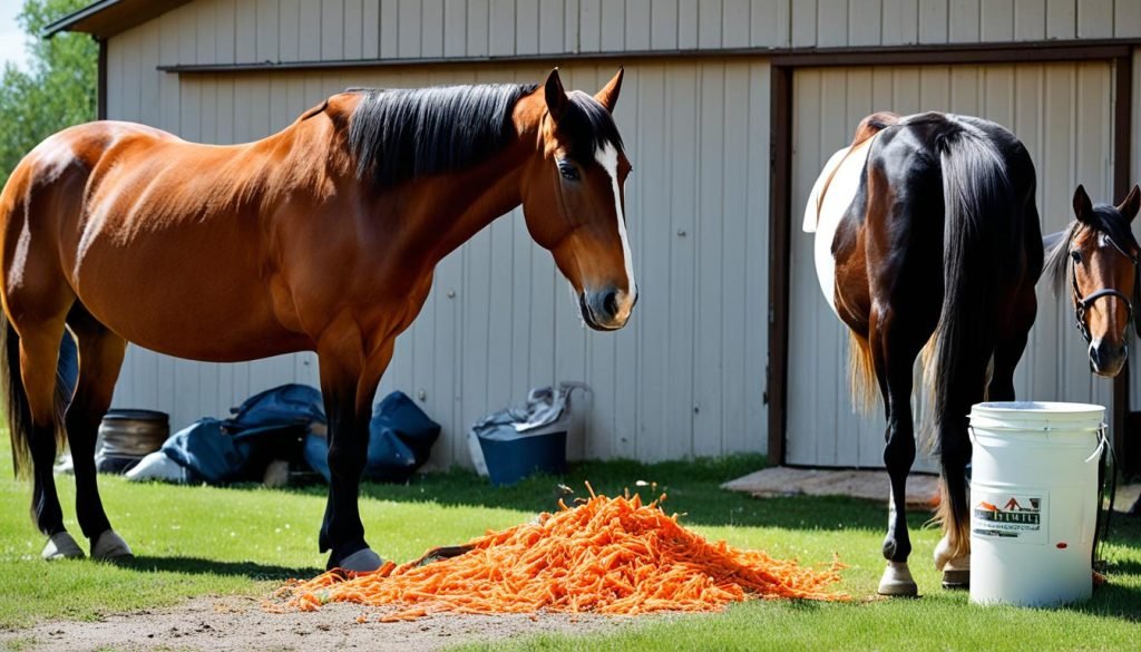 unusual horse feeding behavior