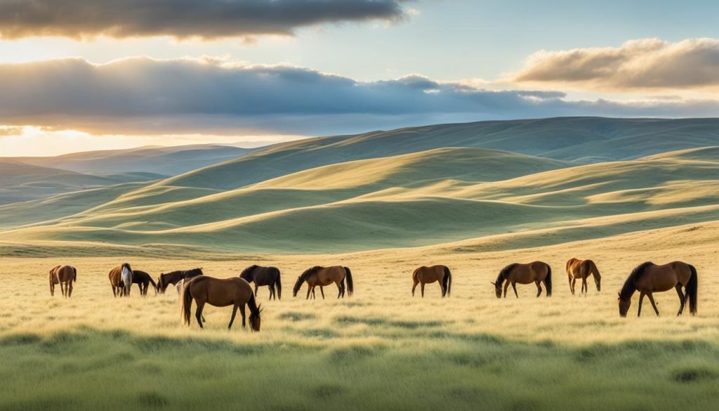 where do Horses live in the wild